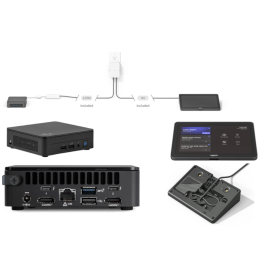 Bundle Logitech TAP Base Room con NUC Mini-PC